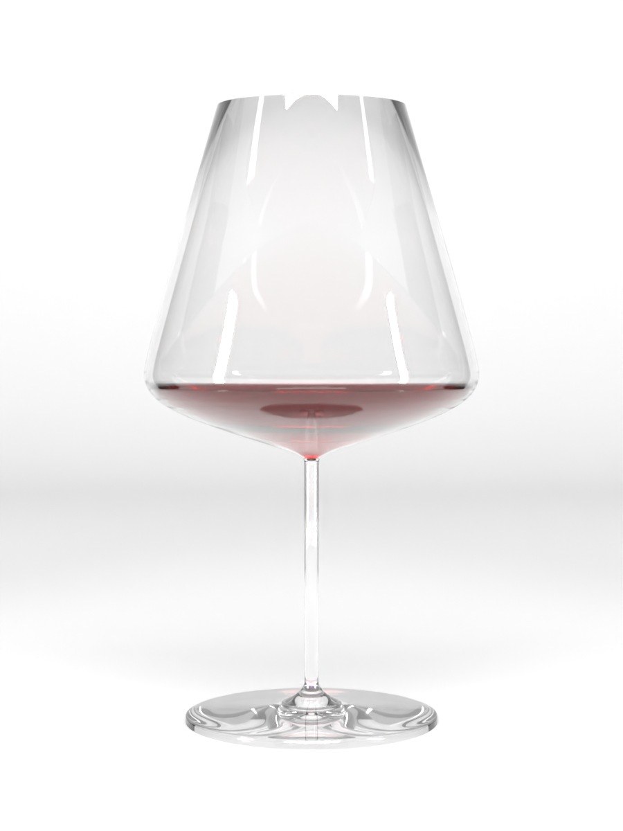 Calice RESPIRO a coppa ampia con vino rosso